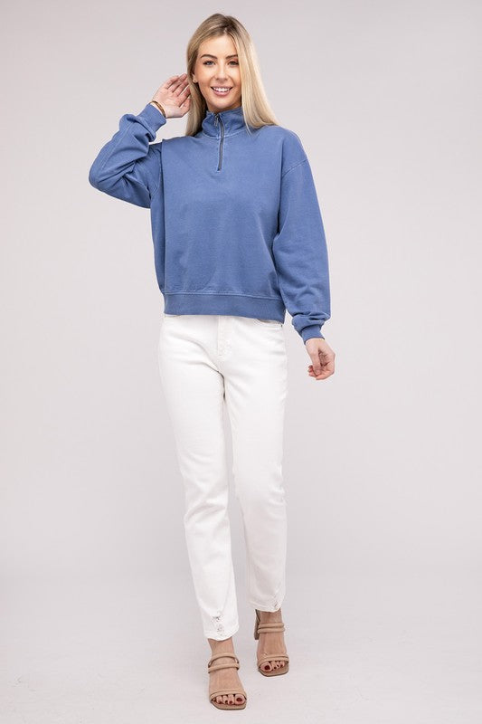 Half Zip Long Sleeve Sweatshirt HYFVE