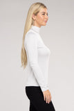 Ribbed Turtle Neck Long Sleeve Top ZENANA