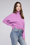 Viscose Dolman Sleeve Turtleneck Sweater ZENANA