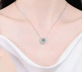 925 Sterling Silver Real Mosamite Diamond Pendant Necklace - Rosa Apparel