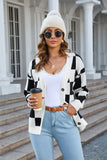 Angel Wings Button-Up V-Neck Dropped Shoulder Cardigan Trendsi