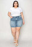 Judy Blue Full Size High Waist Rhinestone Decor Denim Shorts Style #:150274 Judy Blue