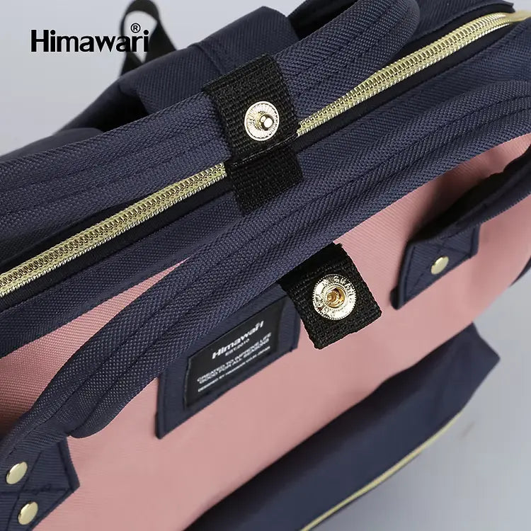 Himawari Waterproof Canvas Backpack Bag with Side Pockets