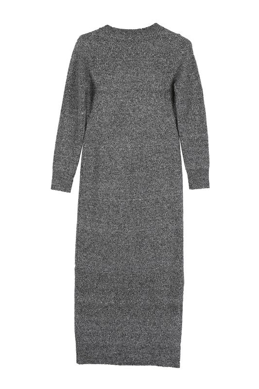 V-Neck Sweater Maxi Dress Lilou