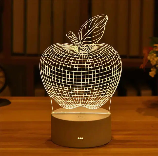 Acrylic Led Decorative Night Light - Rosa Apparel