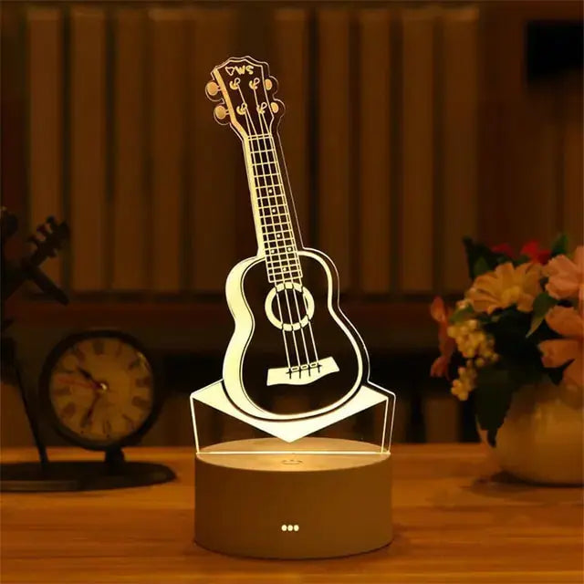 Acrylic Led Decorative Night Light - Rosa Apparel