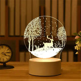 Acrylic Led Decorative Night Light - Rosa Apparel