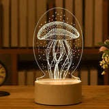 Acrylic Led Decorative Night Light - Rosa Apparel