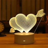 Acrylic Led Decorative Night Light - Rosa Apparel