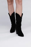 Akito Knee High Heel Boots - Rosa Apparel