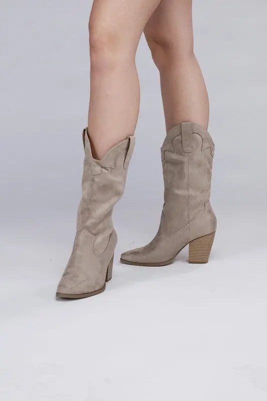 Akito Knee High Heel Boots - Rosa Apparel