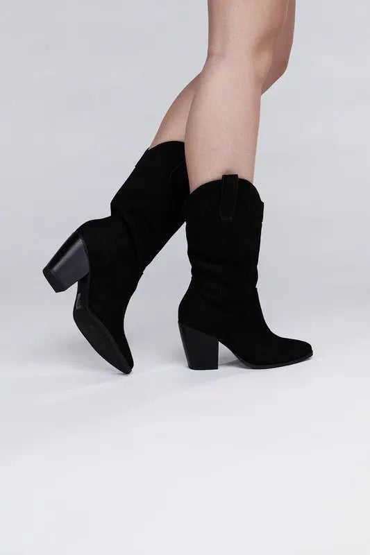 Akito Knee High Heel Boots - Rosa Apparel