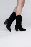 Akito Knee High Heel Boots - Rosa Apparel