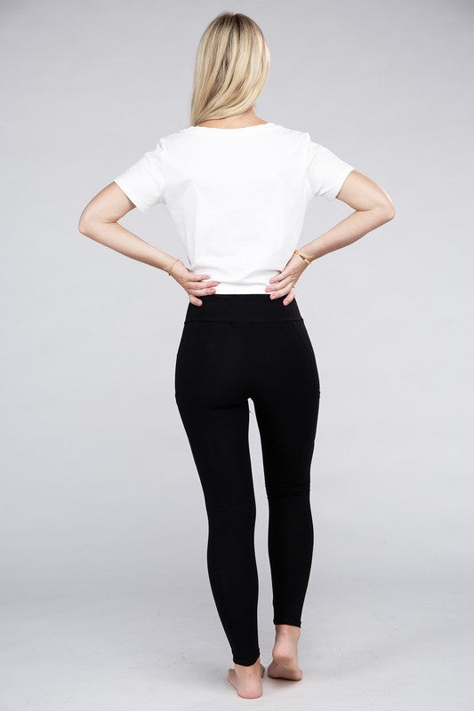 Ambiance Active Leggings Featuring Concealed Pockets - Rosa Apparel