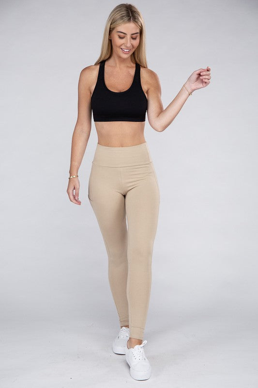 Ambiance Active Leggings Featuring Concealed Pockets - Rosa Apparel