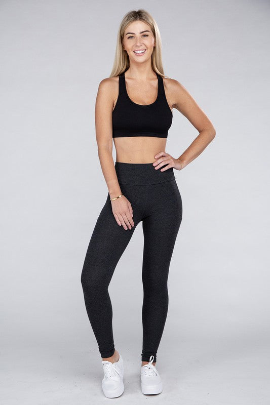 Ambiance Active Leggings Featuring Concealed Pockets - Rosa Apparel