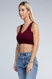 Ambiance Trendy Ribbed V-Neck Cropped Pullover Tank Top - Rosa Apparel