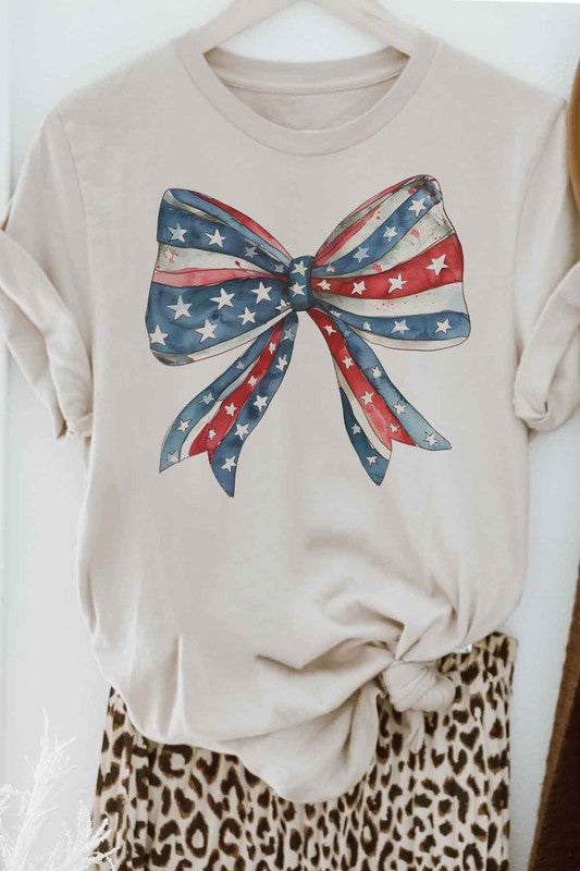 American Bow Coquette 4th of July Graphic Tee - Rosa Apparel