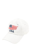 American Flag 4th of July Embroidered Pigment Cap - Rosa Apparel