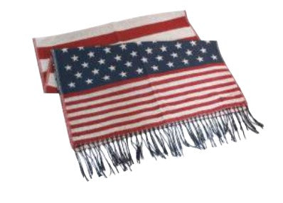 American Flag 4th of July Fringe Scarf - Rosa Apparel