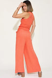 Basic Bae Full Size Ribbed Tank and Wide Leg Pants Set - Rosa Apparel