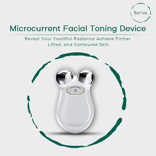 BeNat Microcurrent Facial Toning Massager- Revitalize and Rejuvenate for a Youthful Glow - Rosa Apparel