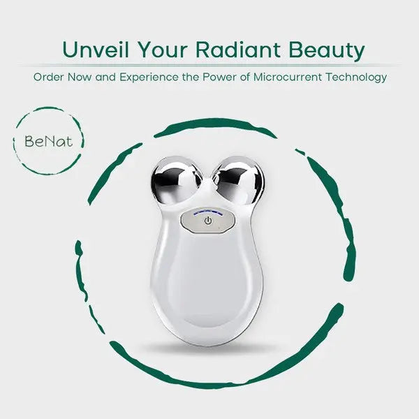 BeNat Microcurrent Facial Toning Massager- Revitalize and Rejuvenate for a Youthful Glow - Rosa Apparel