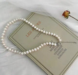 Big Edison Natural Freshwater Pearl Necklace - Rosa Apparel