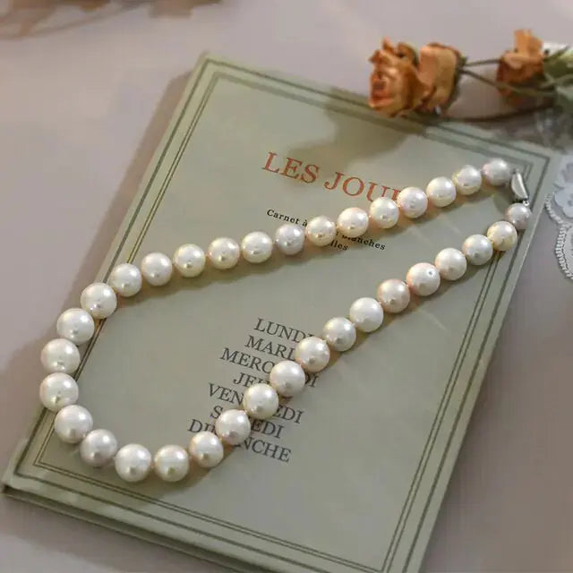 Big Edison Natural Freshwater Pearl Necklace - Rosa Apparel