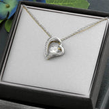 CZ Crystal Forever Love Zircona Necklace - Rosa Apparel