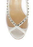 Camarine Clear Tiara Styled Stiletto Sling-back Peep Toe - Rosa Apparel