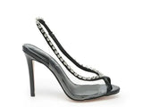 Camarine Clear Tiara Styled Stiletto Sling-back Peep Toe - Rosa Apparel