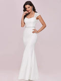 Cap Sleeve Sweetheart Mermaid Style Wedding Dress - Rosa Apparel