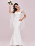 Cap Sleeve Sweetheart Mermaid Style Wedding Dress - Rosa Apparel