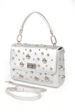 Chic Mix Studs Convertible Top Handle Swing Bag - Rosa Apparel