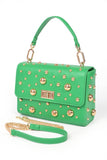 Chic Mix Studs Convertible Top Handle Swing Bag - Rosa Apparel