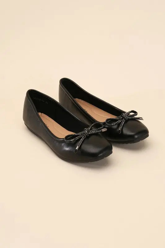 DOROTHY-77 Bow Ballet Flats - Rosa Apparel