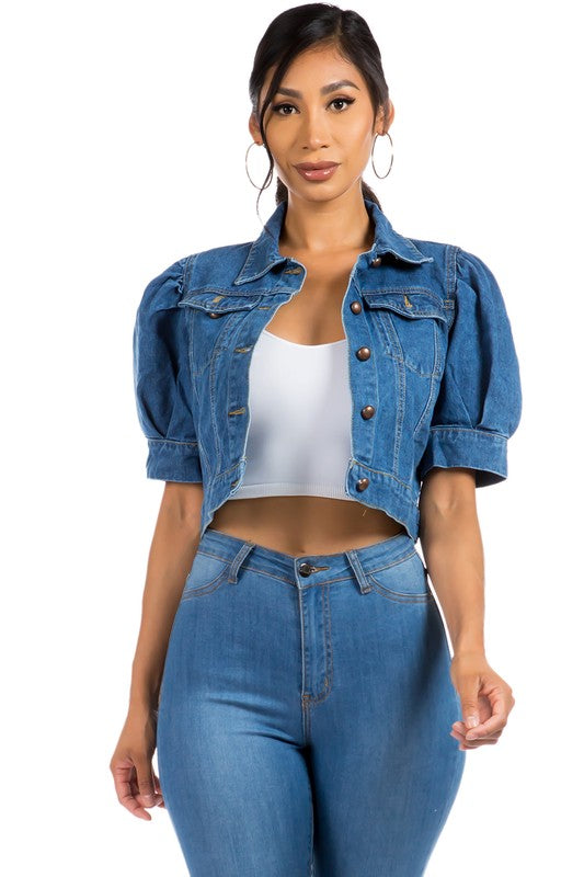 Denim Hobo Jeans Jacket By Claude - Rosa Apparel