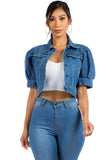 Denim Hobo Jeans Jacket By Claude - Rosa Apparel