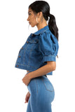 Denim Hobo Jeans Jacket By Claude - Rosa Apparel