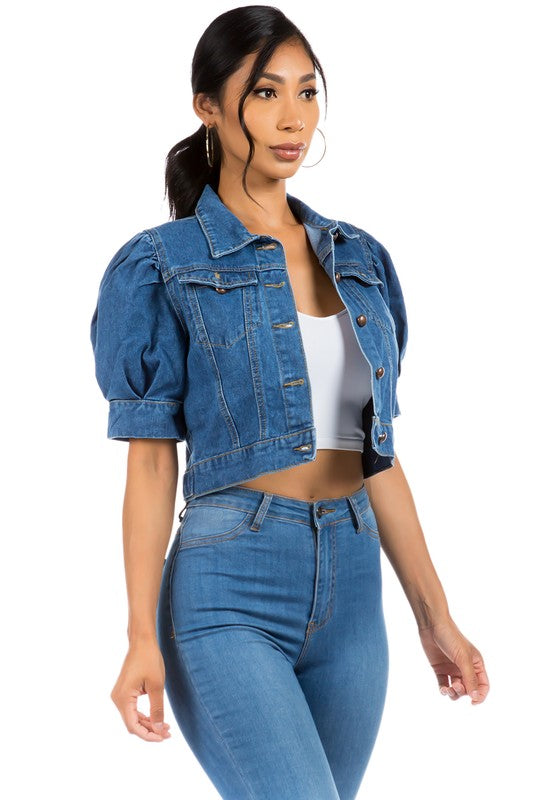 Denim Hobo Jeans Jacket By Claude - Rosa Apparel