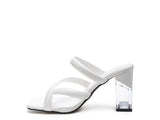 ERISED Clear Heel Toe Ring Slides - Rosa Apparel