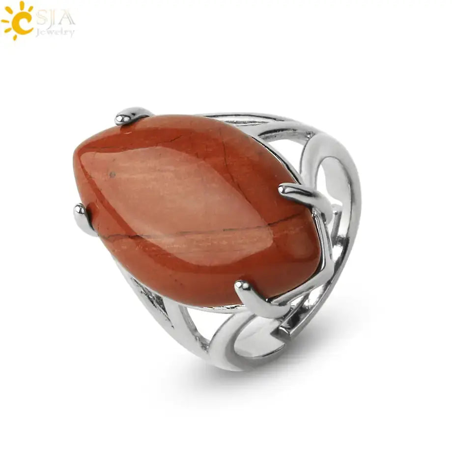 Elegant Natural Crystal Rings - Rosa Apparel