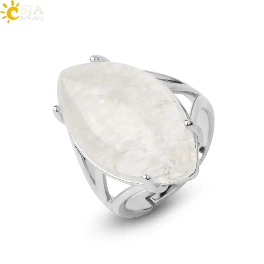 Elegant Natural Crystal Rings - Rosa Apparel