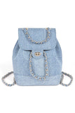 Elegant Denim Fashion Backpack - Rosa Apparel