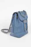 Elegant Denim Fashion Backpack - Rosa Apparel