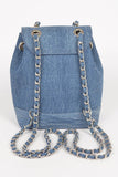 Elegant Denim Fashion Backpack - Rosa Apparel