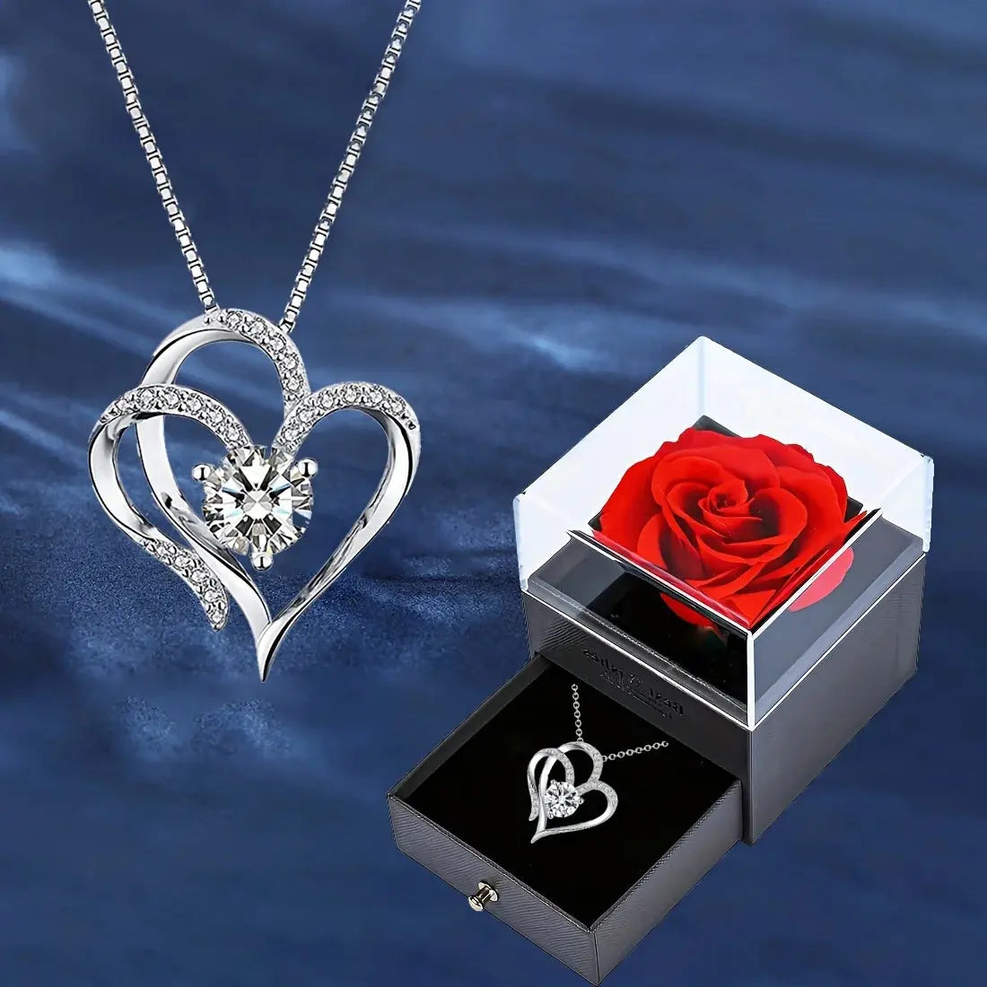 Elegant Heart Zircon Necklace - Rosa Apparel