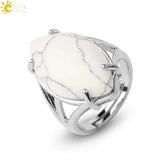 Elegant Natural Crystal Rings - Rosa Apparel