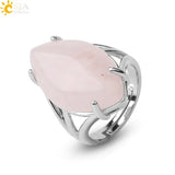 Elegant Natural Crystal Rings - Rosa Apparel